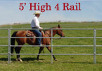 5' High 4 Rail Panel